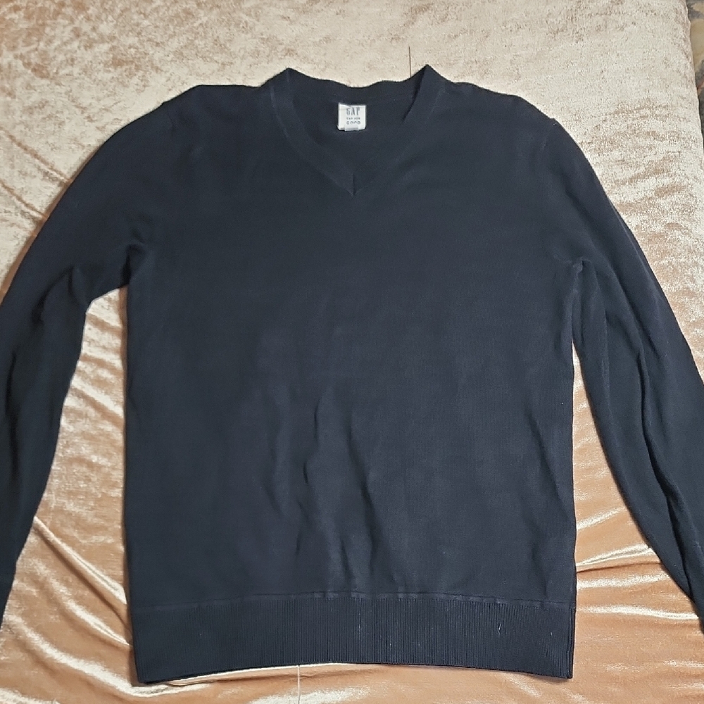 GAP Men's Charcoal V-Neck Sweater